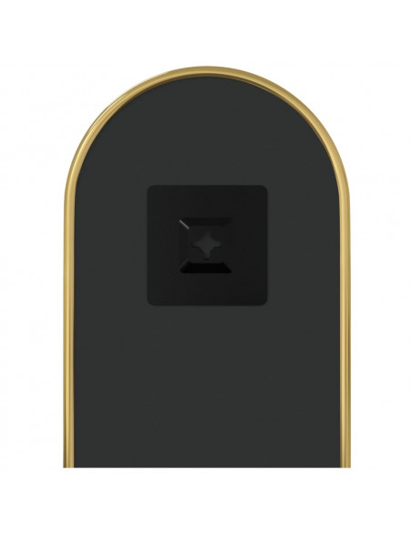 Specchio da Parete Dorato 40x15 cm Ovale