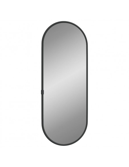 Specchio da Parete Nero 40x15 cm Ovale