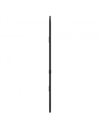 Specchio da Parete Nero 40x15 cm Ovale