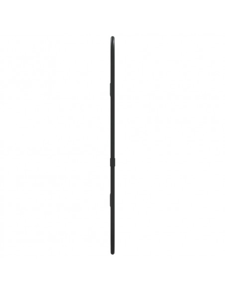 Specchio da Parete Nero 40x15 cm Ovale