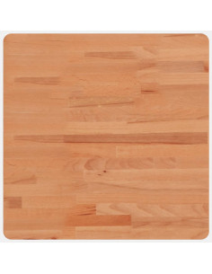 Piano per Tavolo 50x50x2,5 cm Quadrato Legno Massello di Faggio 2