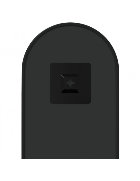 Specchio da Parete Nero 40x15 cm Ovale