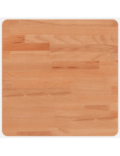 Piano per Tavolo 40x40x4 cm Quadrato Legno Massello di Faggio 2