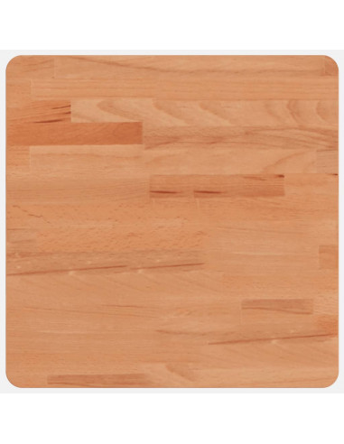 Piano per Tavolo 40x40x4 cm Quadrato Legno Massello di Faggio