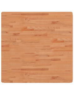 Piano per Tavolo 90x90x1,5 cm Quadrato Legno Massello di Faggio 2