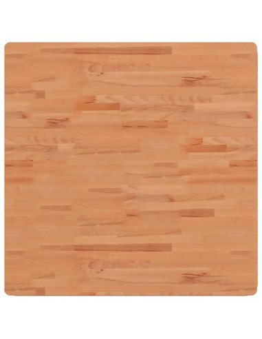 Piano per Tavolo 90x90x1,5 cm Quadrato Legno Massello di Faggio