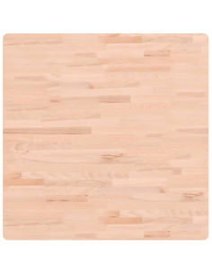 Piano per Tavolo 80x80x2,5 cm Quadrato Legno Massello di Faggio 2