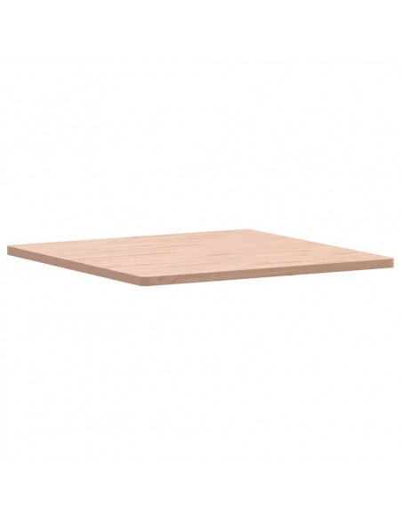 Piano per Tavolo 80x80x2,5 cm Quadrato Legno Massello di Faggio