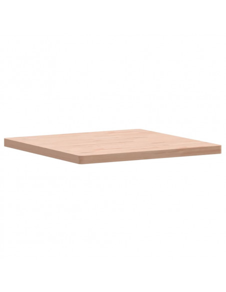 Piano per Tavolo 80x80x4 cm Quadrato Legno Massello di Faggio