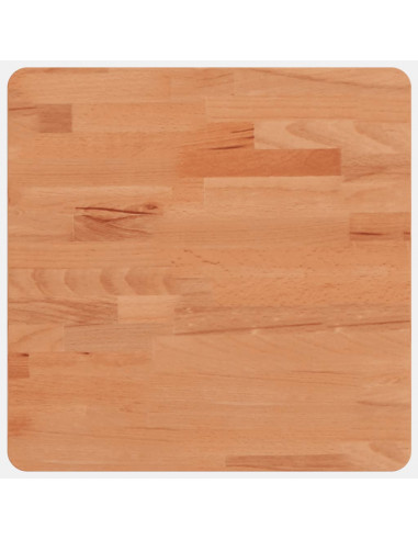 Piano per Tavolo 40x40x2,5 cm Quadrato Legno Massello di Faggio