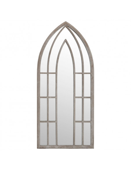 Specchio da Giardino Sabbia 100x45 cm in Ferro per Uso Esterno