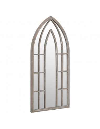 Specchio da Giardino Sabbia 100x45 cm in Ferro per Uso Esterno