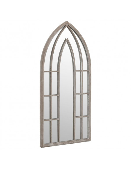 Specchio da Giardino Sabbia 100x45 cm in Ferro per Uso Esterno