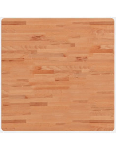 Piano per Tavolo 80x80x1,5 cm Quadrato Legno Massello di Faggio 2