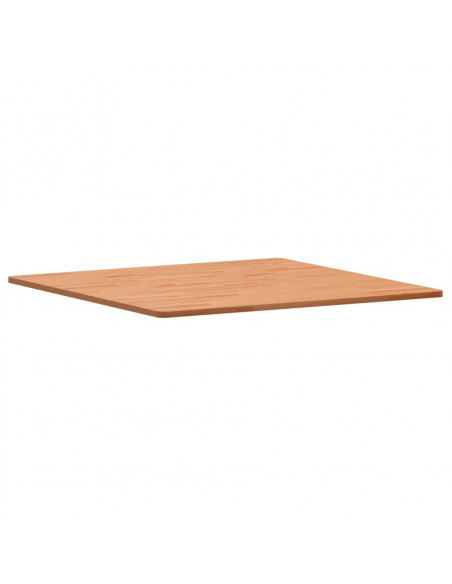 Piano per Tavolo 80x80x1,5 cm Quadrato Legno Massello di Faggio