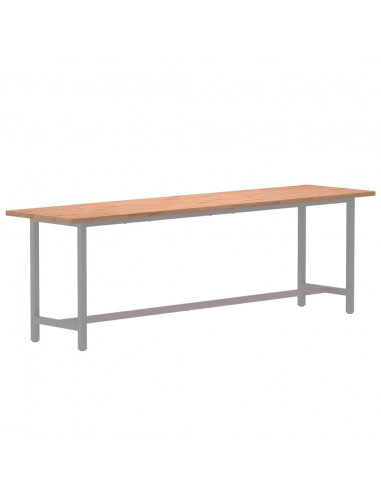Piano per Banco da Lavoro 220x55x2,5 cm Legno Massello Faggio