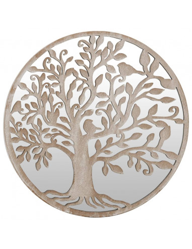 Specchio da Giardino Sabbia 60x2,5 cm in Ferro Rotondo Esterno