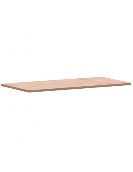 Piano Tavolo 100x50x1,5cm Rettangolare Legno Massello Faggio