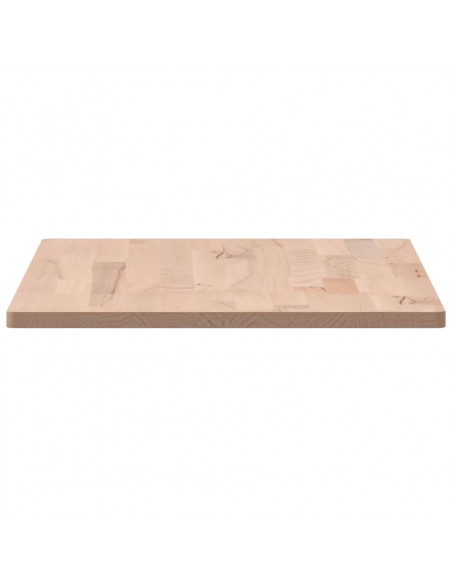 Piano Tavolo 100x50x1,5cm Rettangolare Legno Massello Faggio