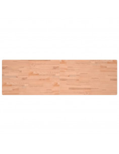 Piano Scrivania 180x55x2,5 cm in Legno Massello di Faggio 2