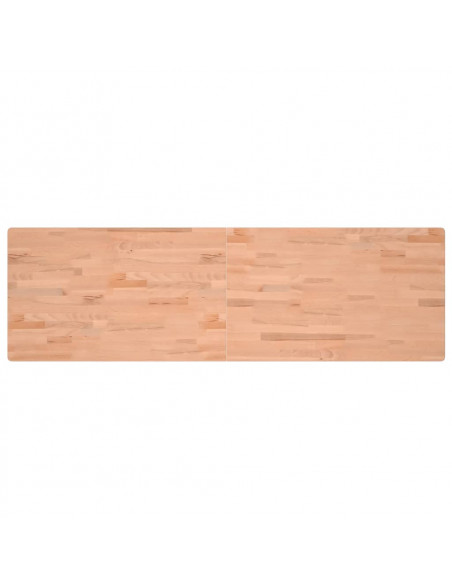 Piano Scrivania 180x55x2,5 cm in Legno Massello di Faggio