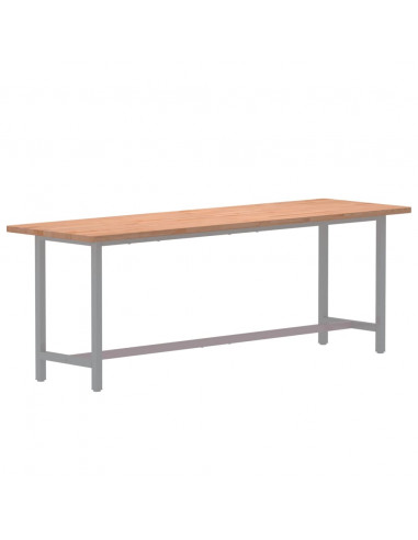 Piano Scrivania 180x55x2,5 cm in Legno Massello di Faggio