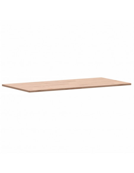 Piano Tavolo 80x40x1,5cm Rettangolare Legno Massello Faggio