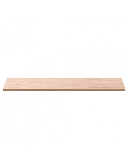 Piano Tavolo 80x40x1,5cm Rettangolare Legno Massello Faggio