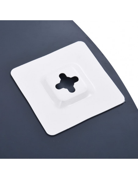 Specchio da Parete con 5 Mensole Argento 100x60 cm