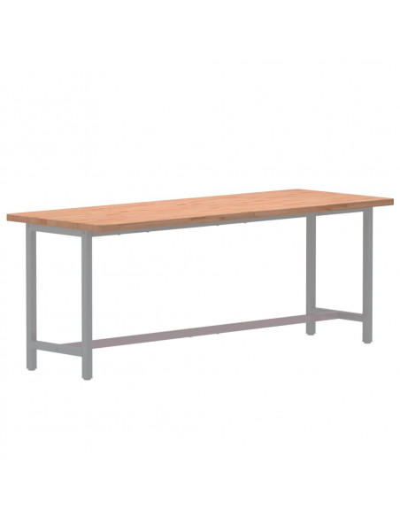 Piano per Banco da Lavoro 150x55x2,5 cm Legno Massello Faggio