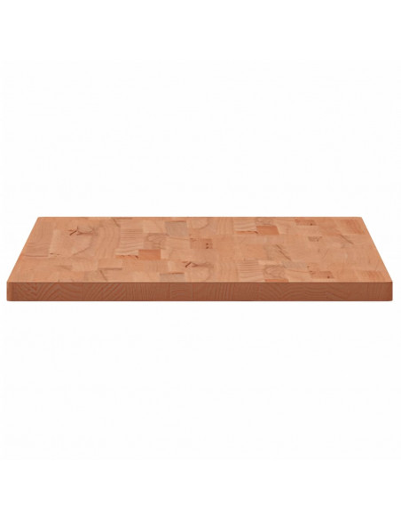 Piano Tavolo 100x50x2,5cm Rettangolare Legno Massello di Faggio