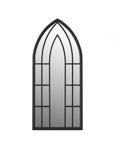 Specchio Nero 70x30 cm Ferro per Uso Interno