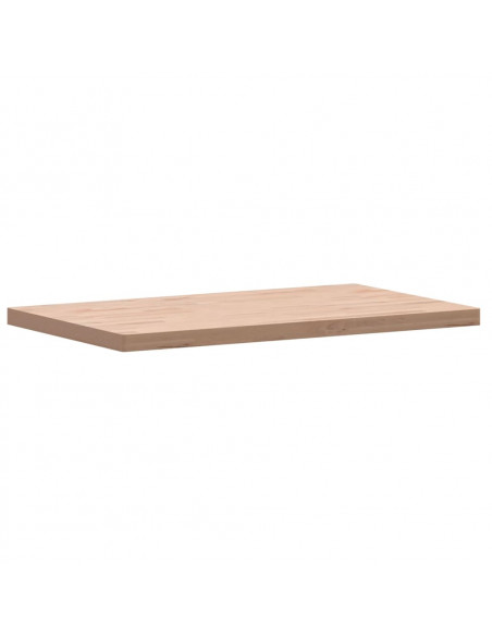Piano Tavolo 100x60x4cm Rettangolare Legno Massello di Faggio