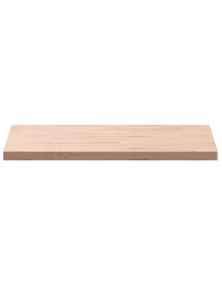 Piano Tavolo 100x60x4cm Rettangolare Legno Massello di Faggio