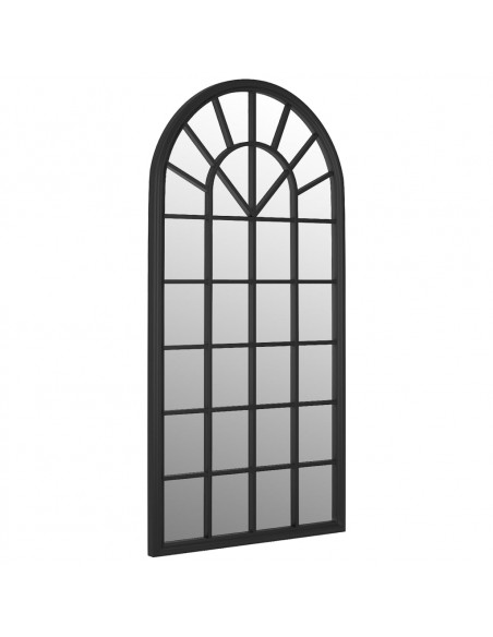 Specchio Nero 90x45 cm Ferro per Uso Interno
