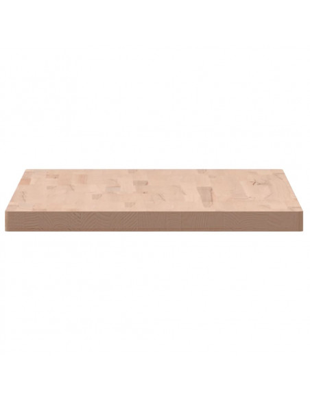 Piano Tavolo 100x60x4cm Rettangolare Legno Massello di Faggio