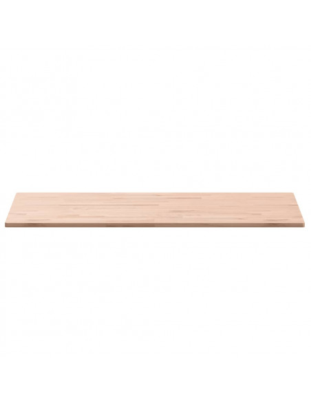 Piano Tavolo 100x60x1,5cm Rettangolare Legno Massello Faggio