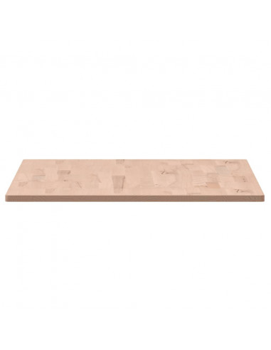 Piano Tavolo 100x60x1,5cm Rettangolare Legno Massello Faggio