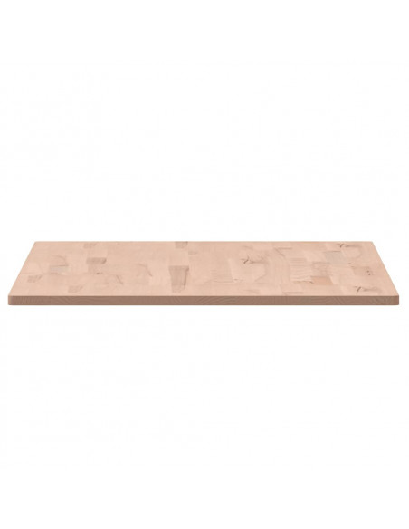 Piano Tavolo 100x60x1,5cm Rettangolare Legno Massello Faggio
