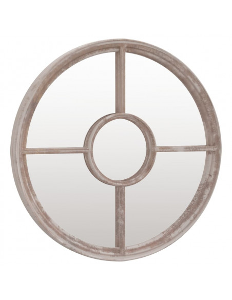 Specchio Sabbia 40x4 cm Ferro Rotondo per Uso Interno