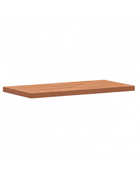 Piano Tavolo 100x50x4cm Rettangolare Legno Massello di Faggio