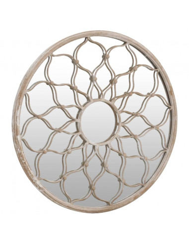 Specchio Sabbia 60x3 cm Rotondo in Ferro per Uso Interno