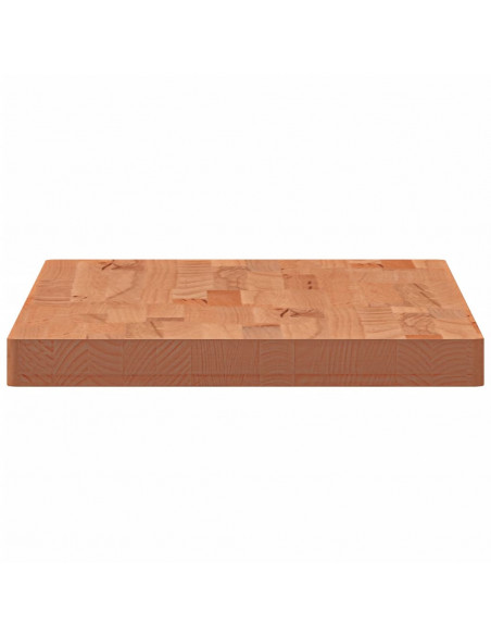 Piano Tavolo 100x50x4cm Rettangolare Legno Massello di Faggio