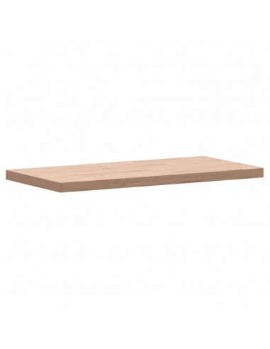 Piano Tavolo 100x50x4cm Rettangolare Legno Massello di Faggio