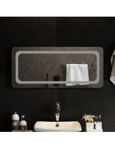 Specchio da Bagno con Luci LED 90x40 cm 2