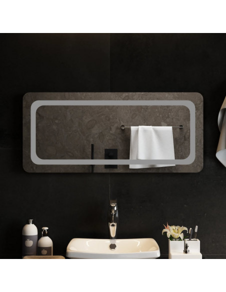 Specchio da Bagno con Luci LED 90x40 cm
