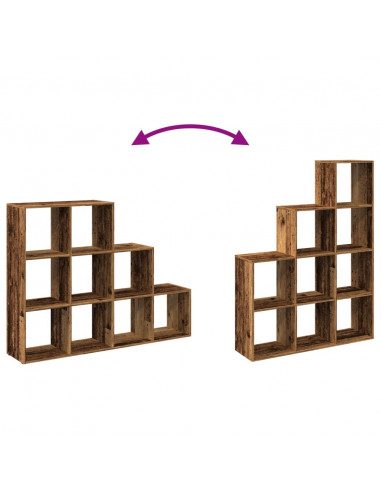 Libreria a 3 Ripiani Legno Vecchio 137,5x29x103,5 cm Truciolato