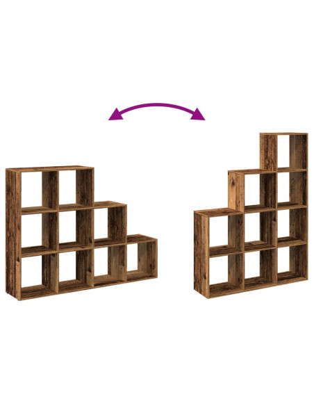 Libreria a 3 Ripiani Legno Vecchio 137,5x29x103,5 cm Truciolato