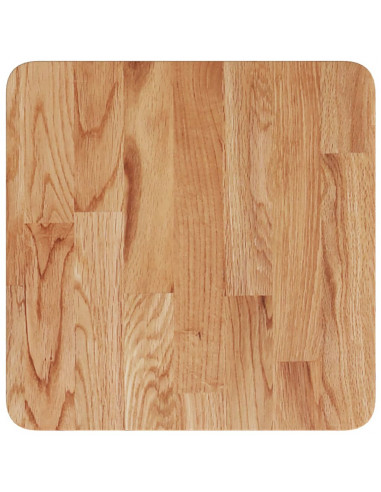 Piano Tavolo Quadrato Marrone Chiaro 40x40x1,5 Rovere Trattato