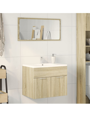 Mobile Sottolavabo Rovere Sonoma 60x38,5x46cm Legno Multistrato